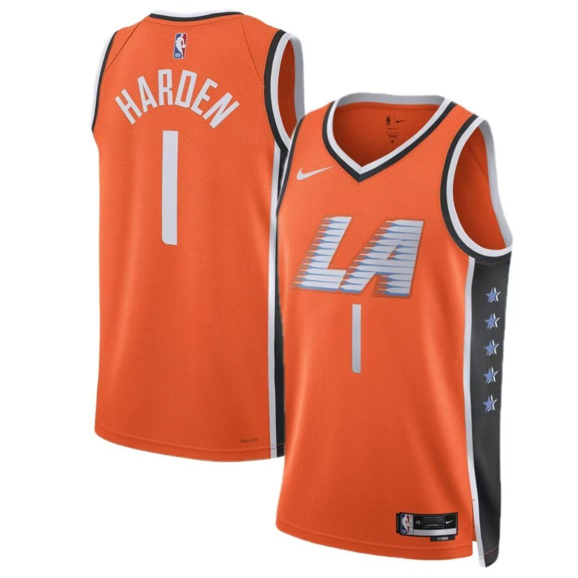 Men Los Angeles Clippers #1 Harden Orange City Edition Nike Season 2026 NBA Jersey-0